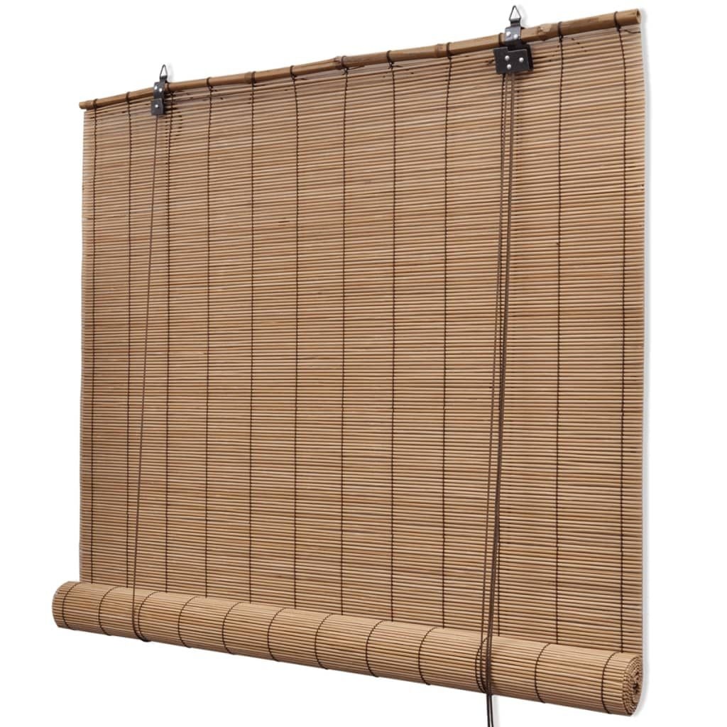 VidaXL Bamboe Rolgordijn Bruin 120x160cm - 29% Korting