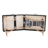Inklapbare Massagetafel Zwart Hout (3-delig) - 34% Korting