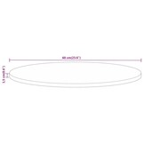 Mangohouten Tafelblad Rond Ø 60cm - 34% Korting