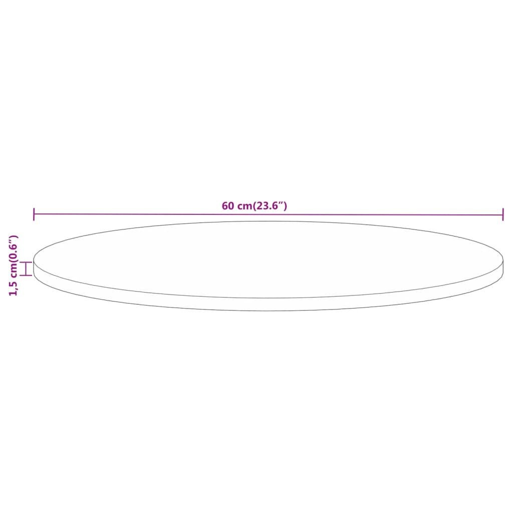 Mangohouten Tafelblad Rond Ø 60cm - 34% Korting