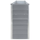 Verhoogd Tuinbed 320x40x77 cm Gegalvaniseerd Staal Grijs - 34% Korting!
