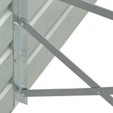 Verhoogd Tuinbed 320x40x77 cm Gegalvaniseerd Staal Grijs - 34% Korting!