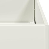 vidaXL Verhoogde Plantenbak 200x40x80 cm - Koudgewalst Staal Wit - 35% Korting