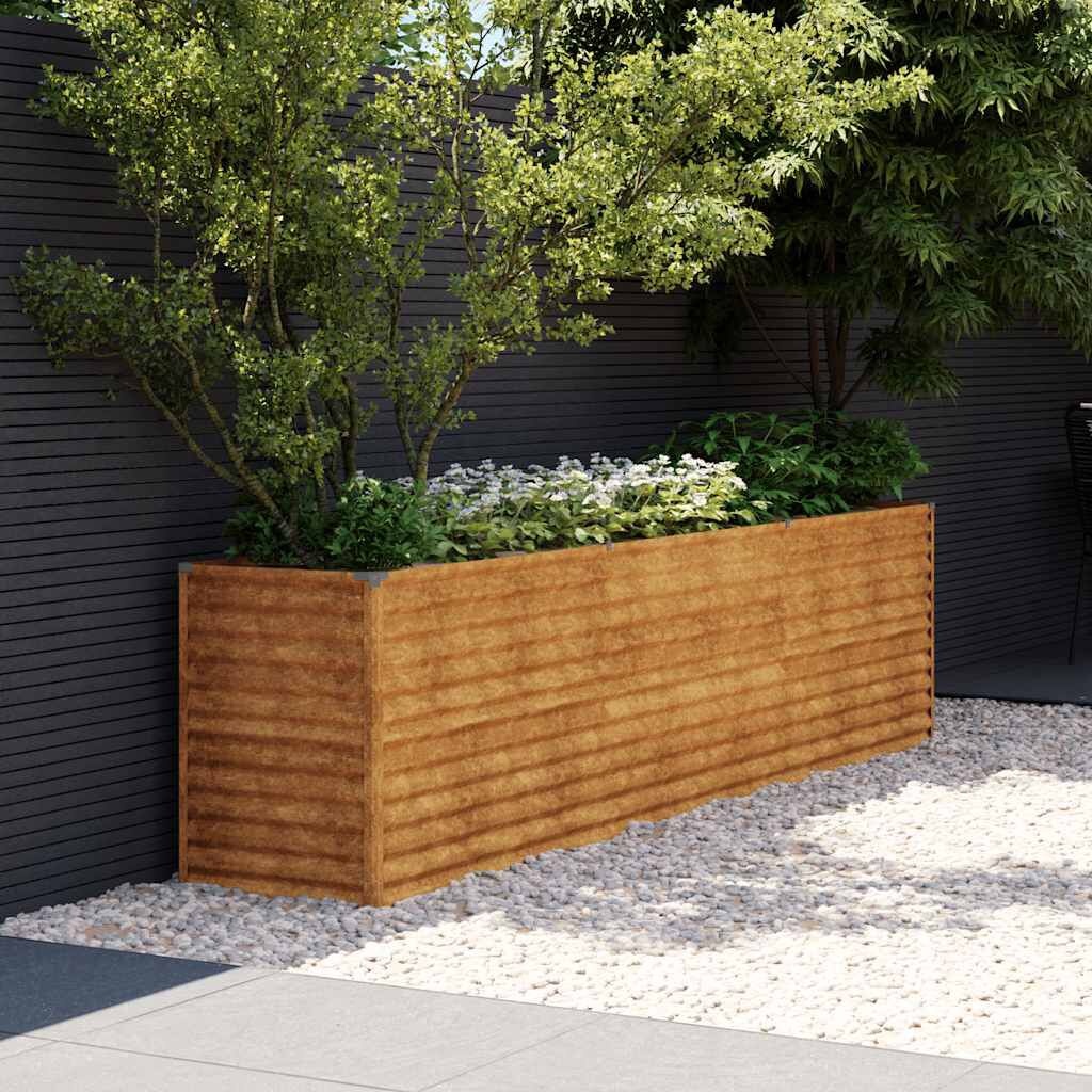 Verhoogde Cortenstaal Plantenbak 291x50x69 cm met 54% Korting