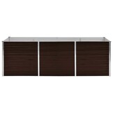 Verhoogde Plantenbak 240x80x77 cm Staal Bruin - 34% Korting!
