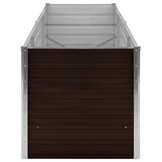 Verhoogde Plantenbak 240x80x77 cm Staal Bruin - 34% Korting!