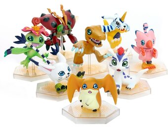 Digimon Digicolle Mix Set van 8 Figuren (5cm) - 30% Korting
