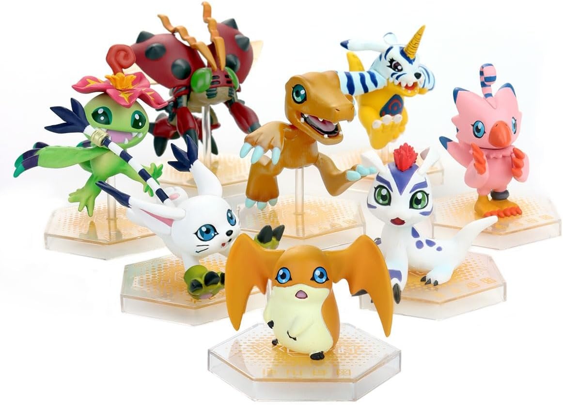 Digimon Digicolle Mix Set van 8 Figuren (5cm) - 30% Korting