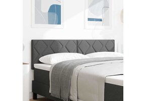 vidaXL Stoffen Hoofdbord Donkergrijs Geometric 80 cm - 46% Korting