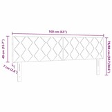 vidaXL Donkergrijs Stoffen Hoofdbord 80 cm - Nu met 34% korting