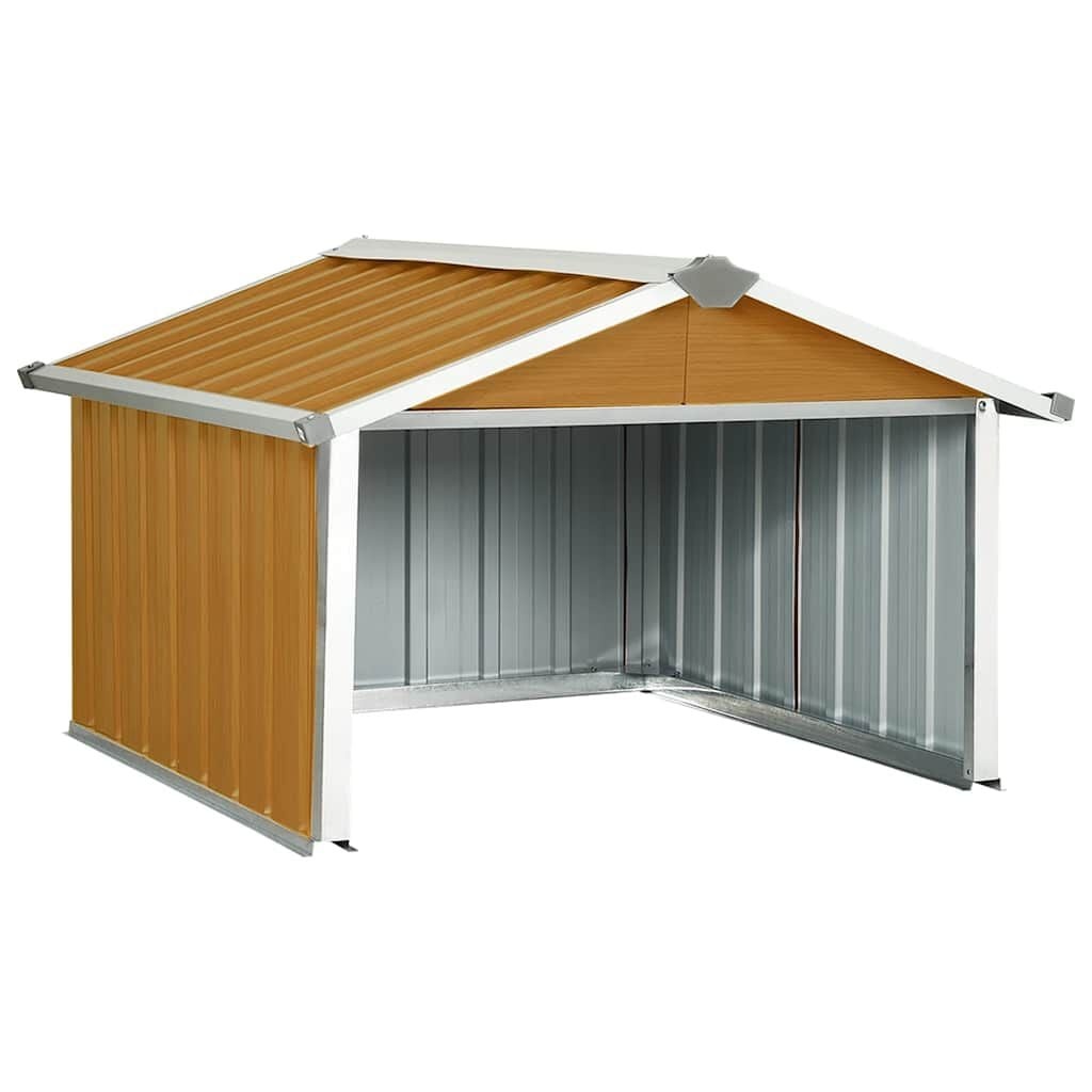 Overkapping Robotmaaier 92x97x63 cm Staal Bruin (34% Korting)