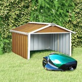 Overkapping Robotmaaier 92x97x63 cm Staal Bruin (34% Korting)