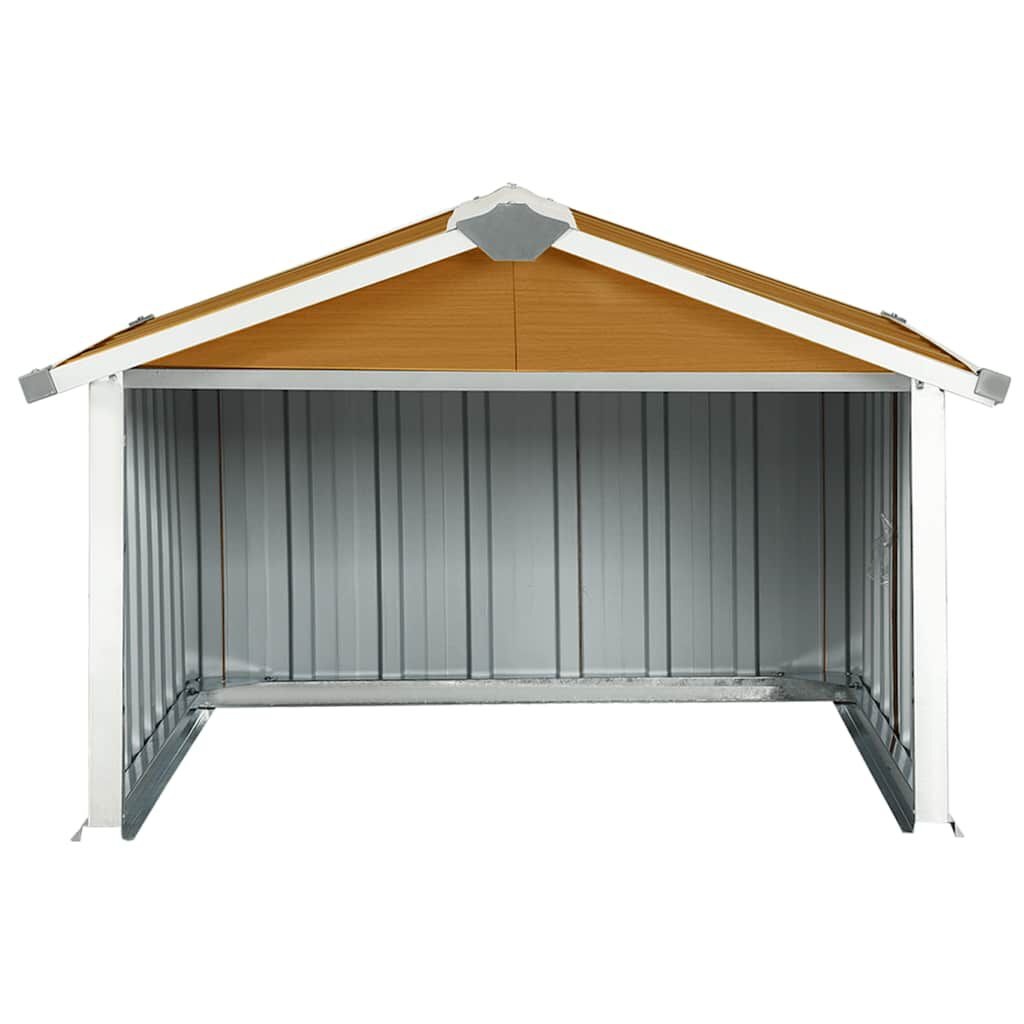 Overkapping Robotmaaier 92x97x63 cm Staal Bruin (34% Korting)