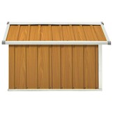 Overkapping Robotmaaier 92x97x63 cm Staal Bruin (34% Korting)