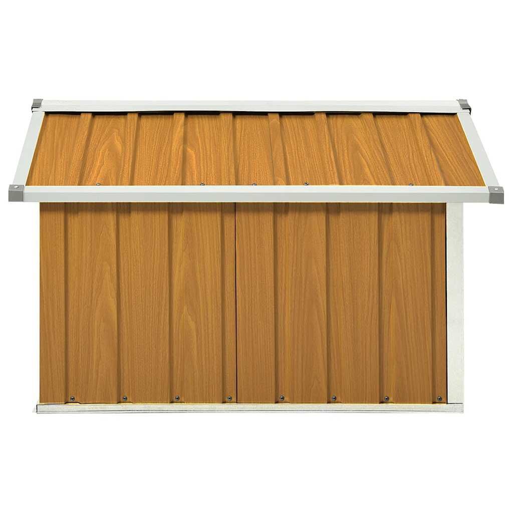 Overkapping Robotmaaier 92x97x63 cm Staal Bruin (34% Korting)