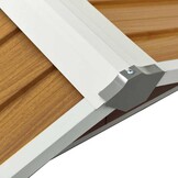 Overkapping Robotmaaier 92x97x63 cm Staal Bruin (34% Korting)