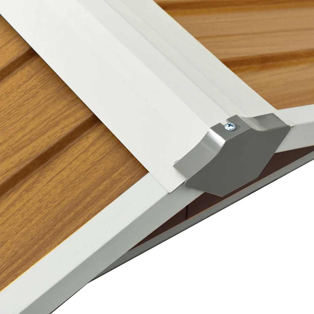 Overkapping Robotmaaier 92x97x63 cm Staal Bruin (34% Korting)
