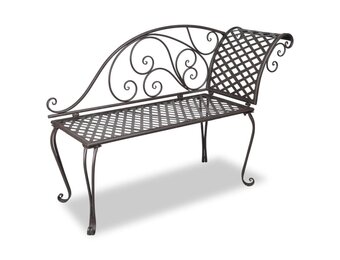vidaXL Chaise longue 128 cm Antiekbruin - 34% Korting!