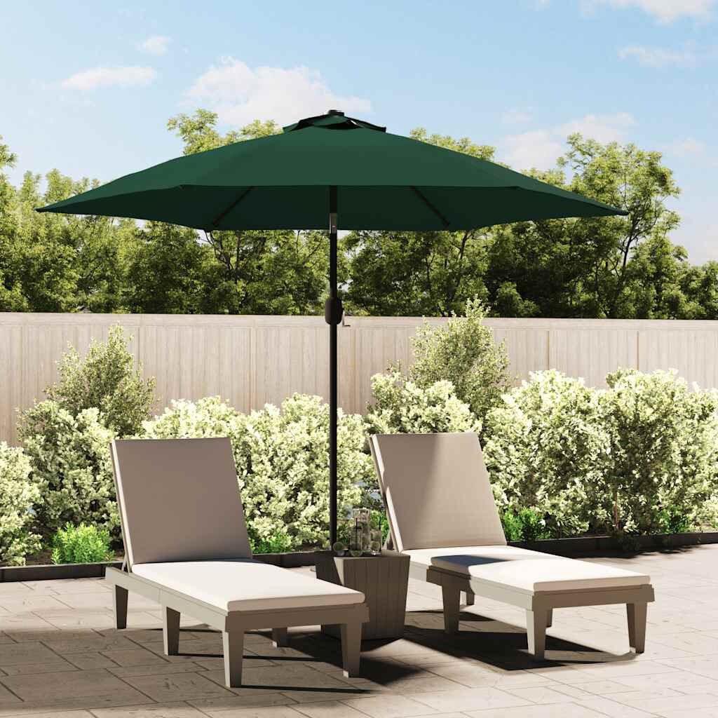 Parasol Groen 3m Stalen Paal - 34% Korting