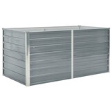 Verhoogd Tuinbed Metaal Grijs 160x80x77cm - 34% Korting!