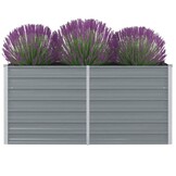 Verhoogd Tuinbed Metaal Grijs 160x80x77cm - 34% Korting!