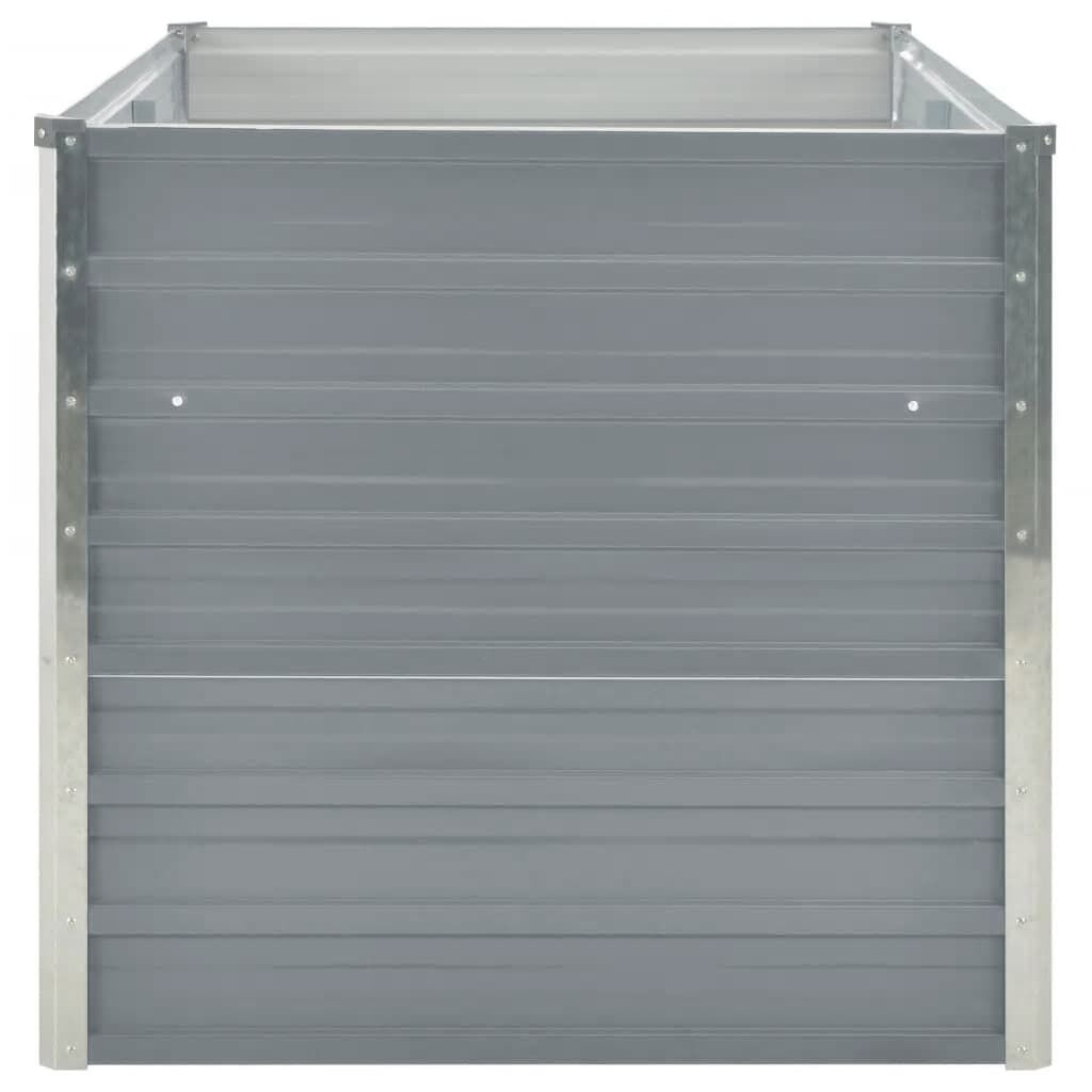 Verhoogd Tuinbed Metaal Grijs 160x80x77cm - 34% Korting!
