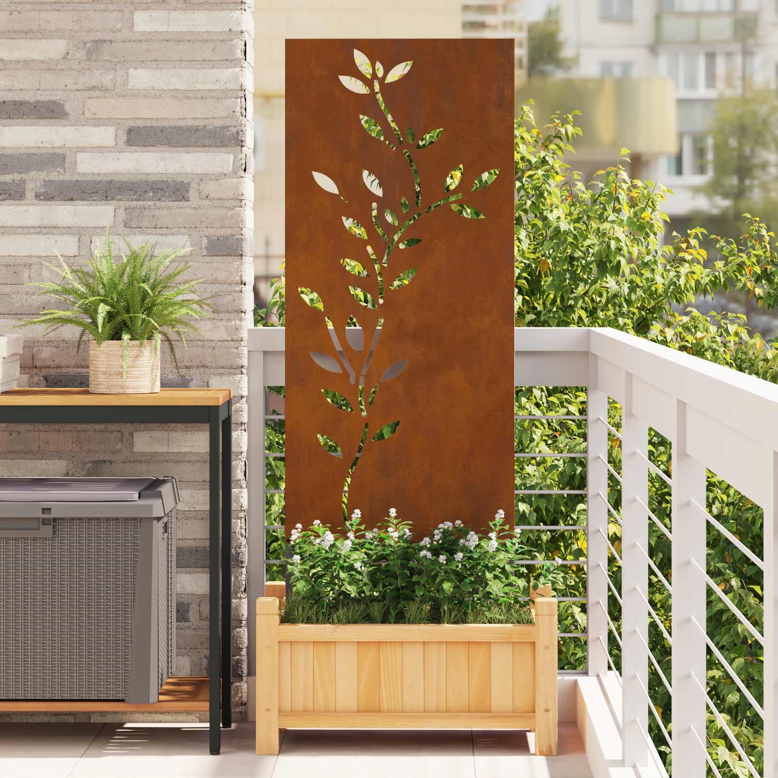 Roestig Tuindecoratie Paneel 50x140cm - Cortenstaal (34% Korting)