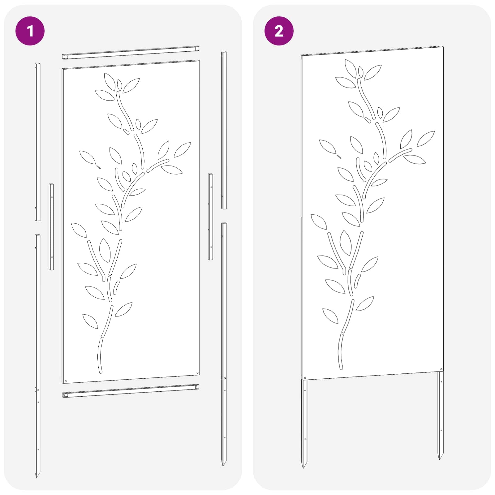 Roestig Tuindecoratie Paneel 50x140cm - Cortenstaal (34% Korting)