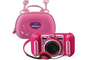 Vtech KidiZoom Duo DX Roze Kindercamera met Draagtas - 29% Korting!