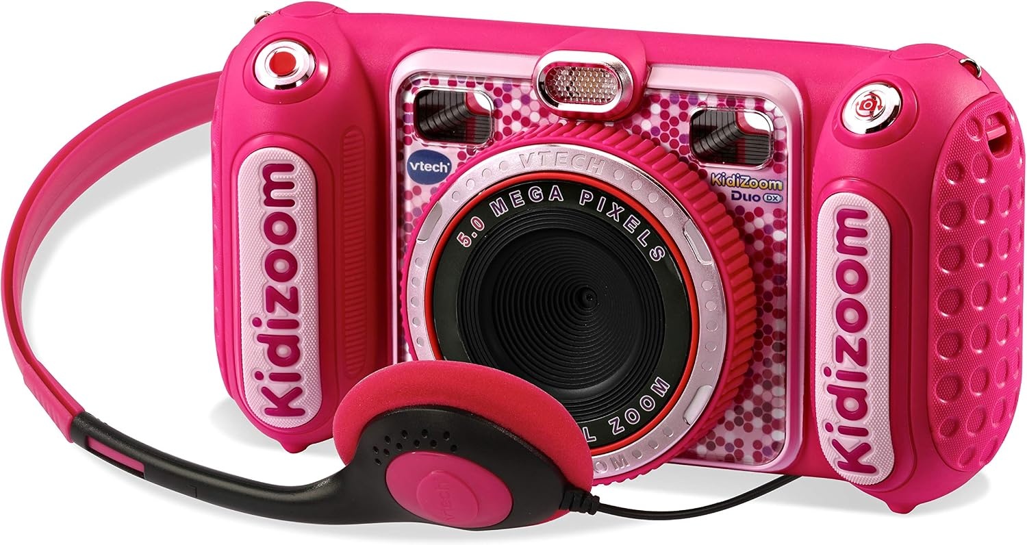 Vtech KidiZoom Duo DX Roze Kindercamera met Draagtas - 29% Korting!