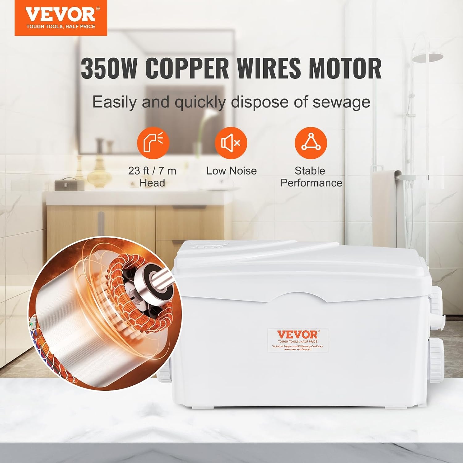 Hakpomp Afvalwater 350W, 6000 l/u, 7m Opvoerhoogte - 54% Korting!
