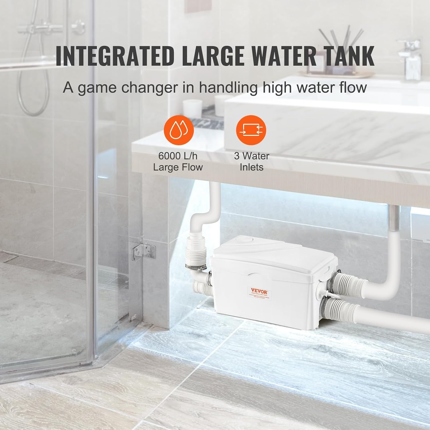 Hakpomp Afvalwater 350W, 6000 l/u, 7m Opvoerhoogte - 54% Korting!