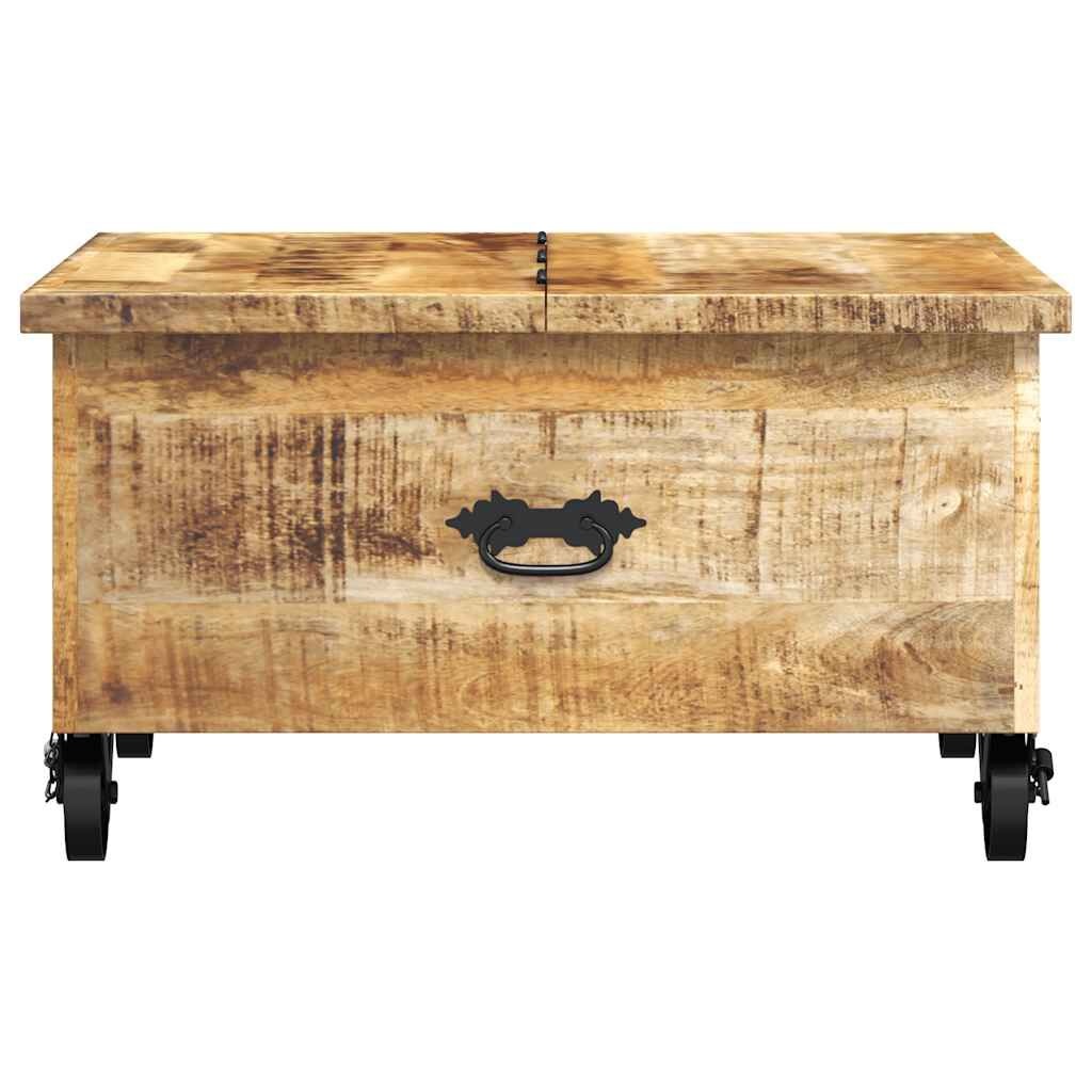 Geretourneerde Salontafel Ruw Mangohout - 70x70x40 cm - 30% Korting