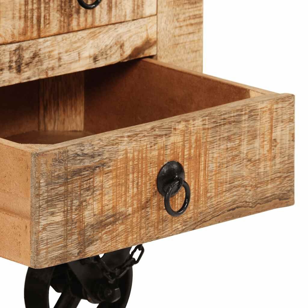 Geretourneerde Salontafel Ruw Mangohout - 70x70x40 cm - 30% Korting