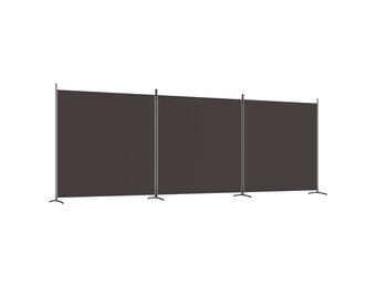 vidaXL Kamerscherm 3 Panelen 525x180 cm Bruin (34% Korting)