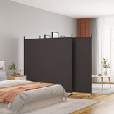 vidaXL Kamerscherm 3 Panelen 525x180 cm Bruin (34% Korting)
