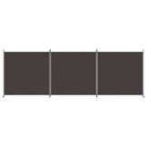 vidaXL Kamerscherm 3 Panelen 525x180 cm Bruin (34% Korting)