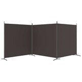 vidaXL Kamerscherm 3 Panelen 525x180 cm Bruin (34% Korting)