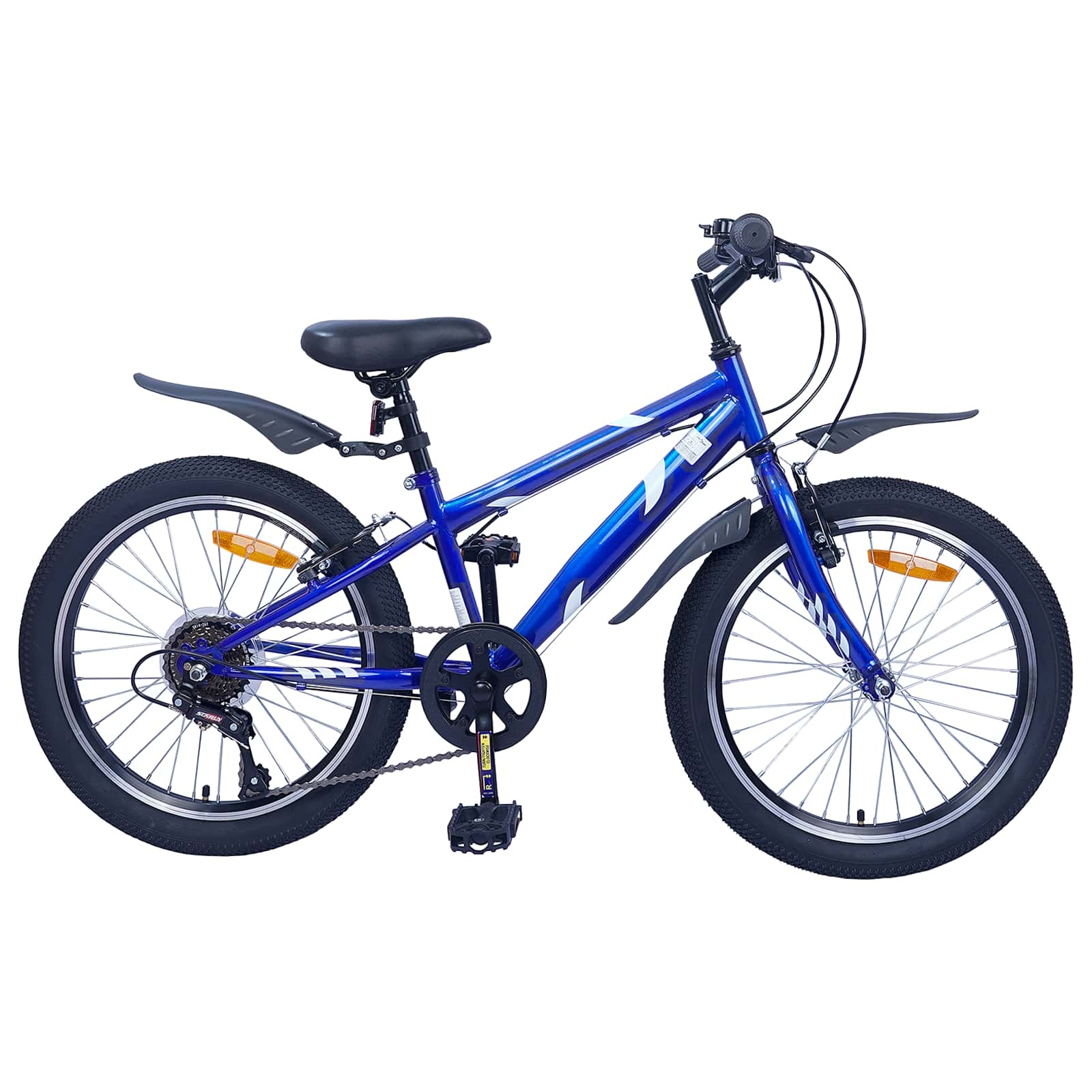 Kinderfiets 24" Donkerblauw - 6 Versnellingen | 8-12 Jaar | 55% Korting