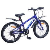 Kinderfiets 24" Donkerblauw - 6 Versnellingen | 8-12 Jaar | 55% Korting