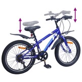 Kinderfiets 24" Donkerblauw - 6 Versnellingen | 8-12 Jaar | 55% Korting