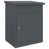 vidaXL Pakket inwerp box Antraciet 44 x 35 x 59 cm Staal