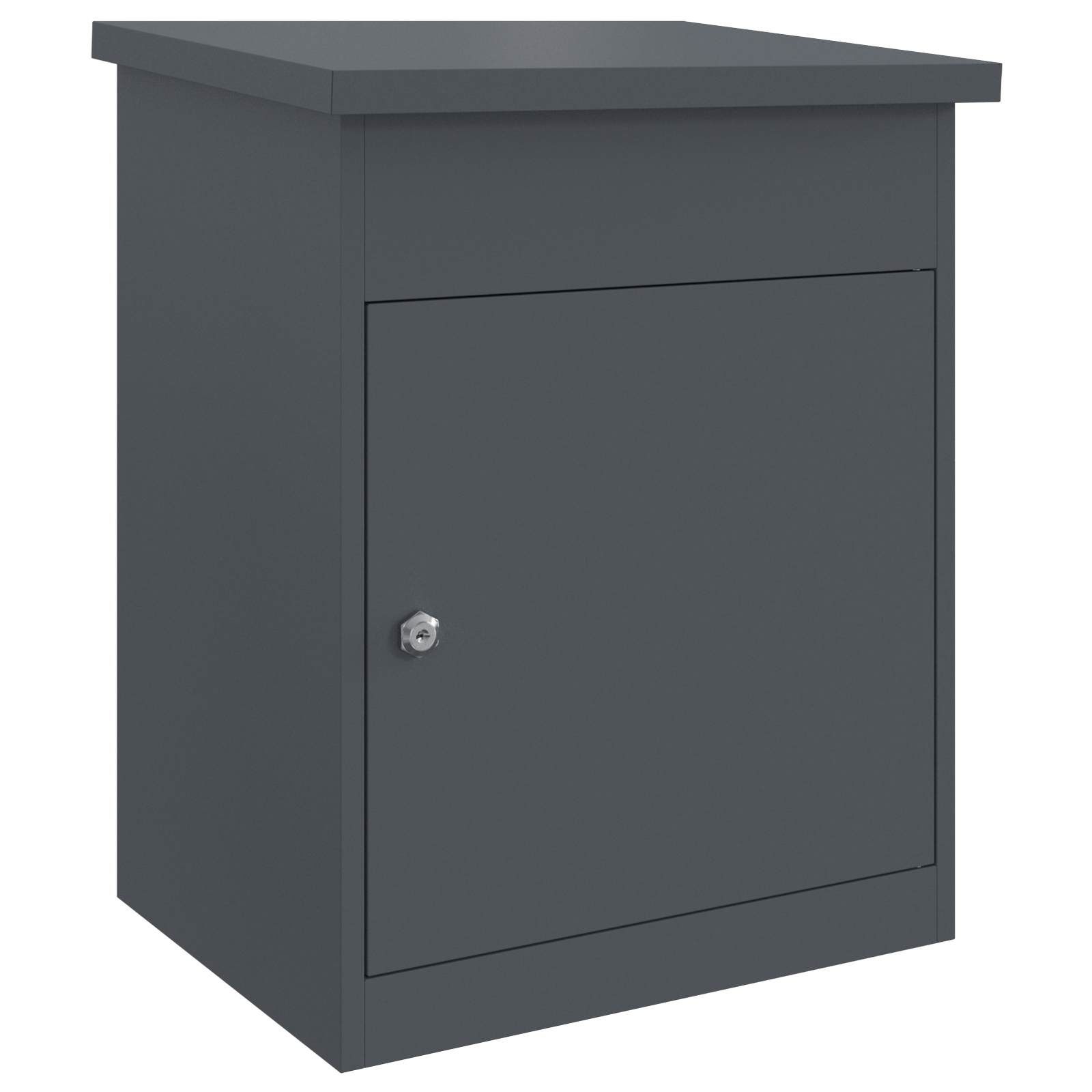 vidaXL Pakket inwerp box Antraciet 44 x 35 x 59 cm Staal