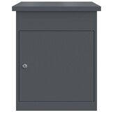 vidaXL Pakket inwerp box Antraciet 44 x 35 x 59 cm Staal