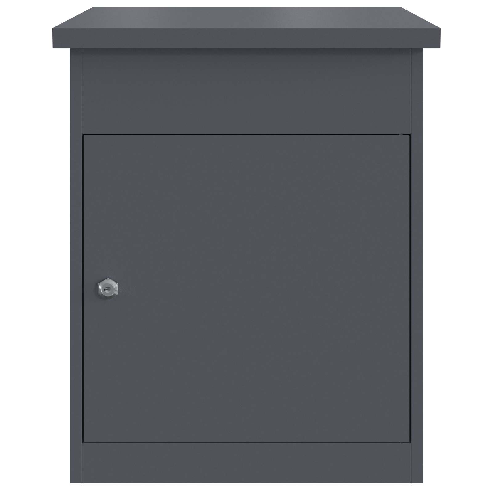 vidaXL Pakket inwerp box Antraciet 44 x 35 x 59 cm Staal