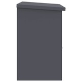vidaXL Pakket inwerp box Antraciet 44 x 35 x 59 cm Staal