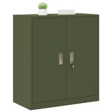 vidaXL Opbergkast Olijf Groen 80 x 40 x 90 cm Koudgewalst Staal
