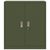 vidaXL Opbergkast Olijf Groen 80 x 40 x 90 cm Koudgewalst Staal