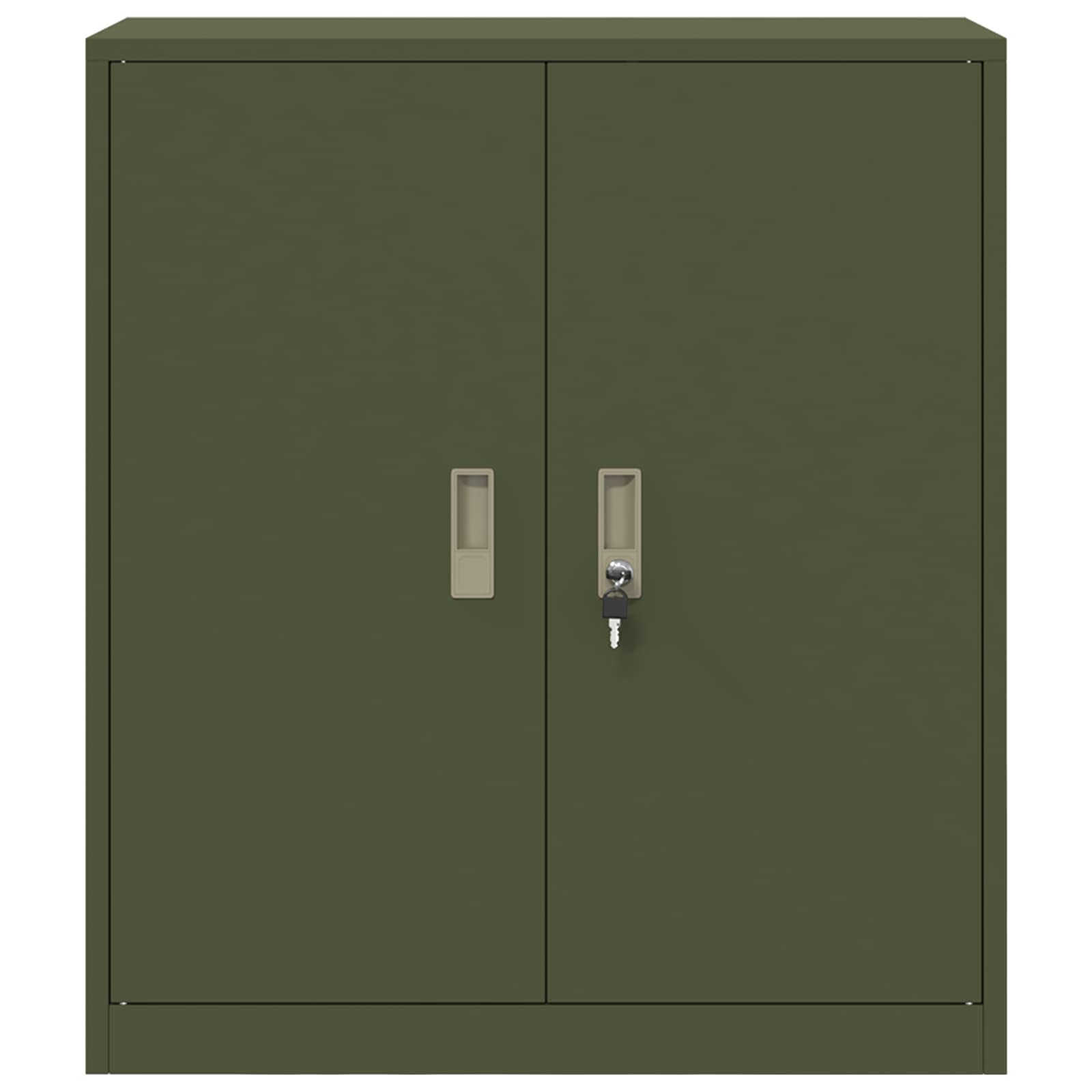 vidaXL Opbergkast Olijf Groen 80 x 40 x 90 cm Koudgewalst Staal