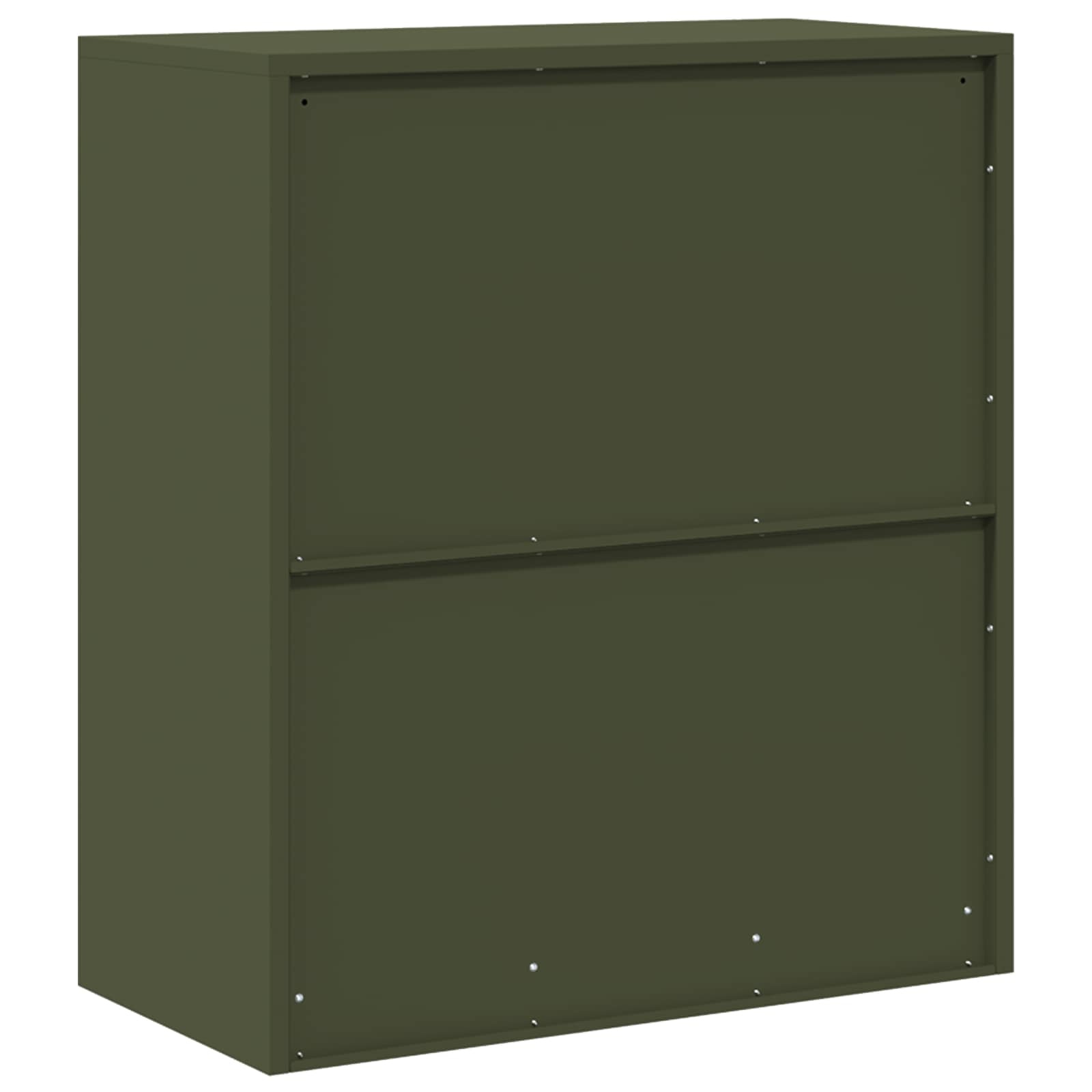 vidaXL Opbergkast Olijf Groen 80 x 40 x 90 cm Koudgewalst Staal